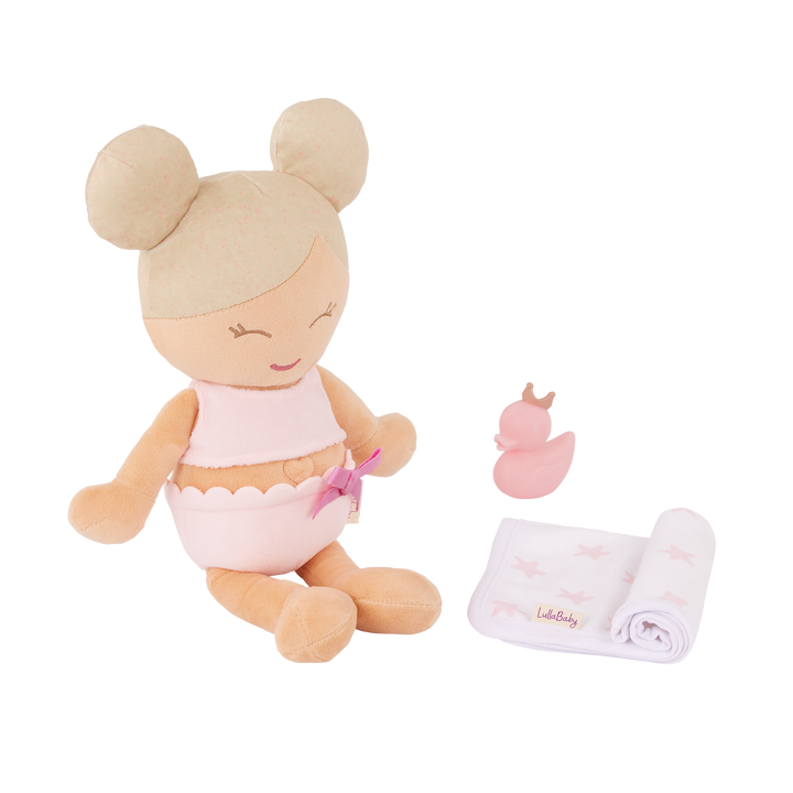 LullaBaby Plush Bath Doll & Accessories