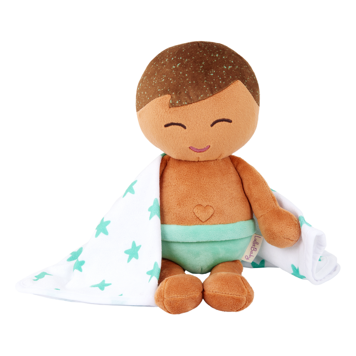LullaBaby Boy Plush Bath Doll & Accessories