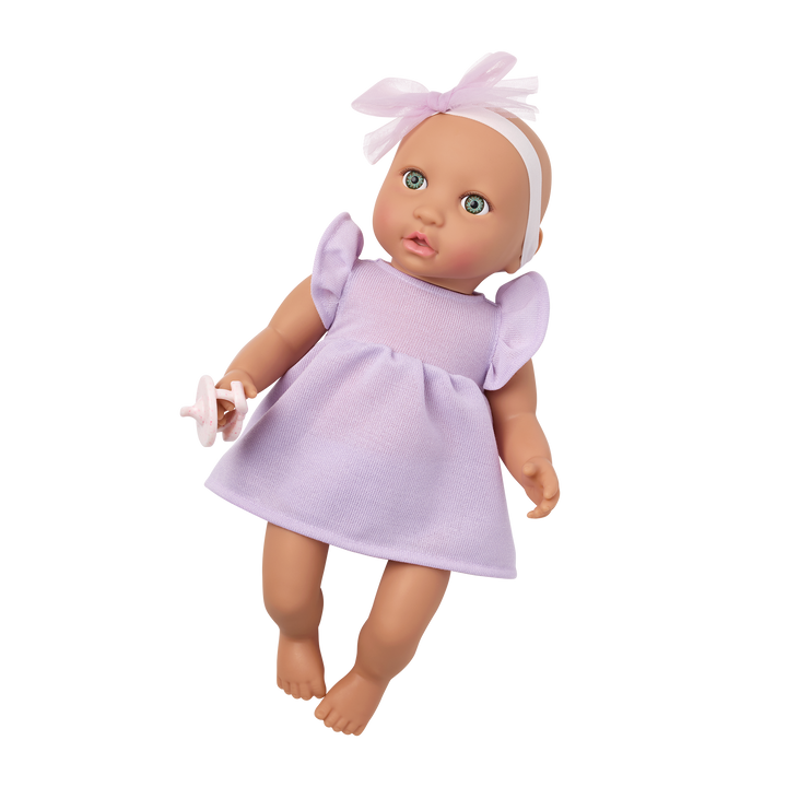 Soft Baby Doll w/ Lilac Jumper and Soother