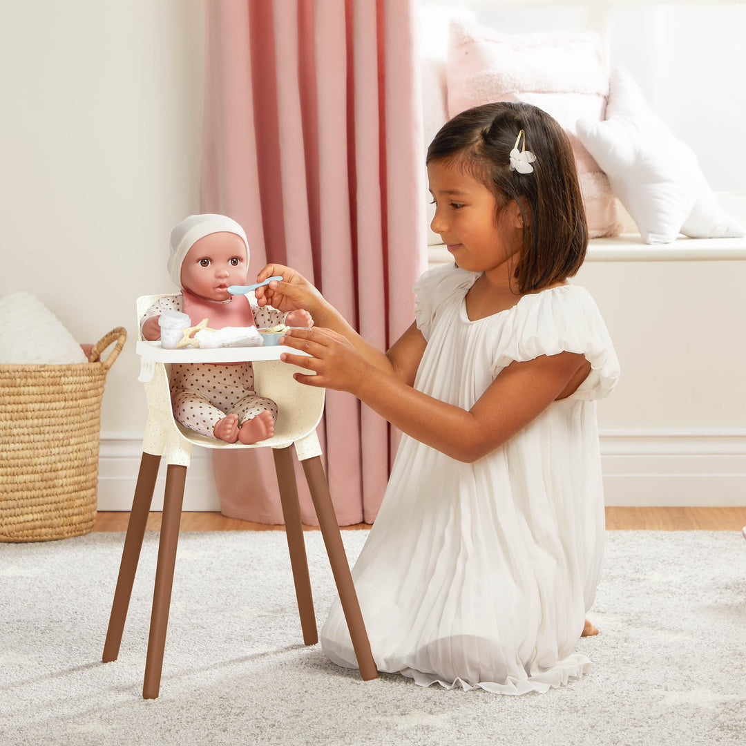 LullaBaby Doll High Chair & Feeding Set