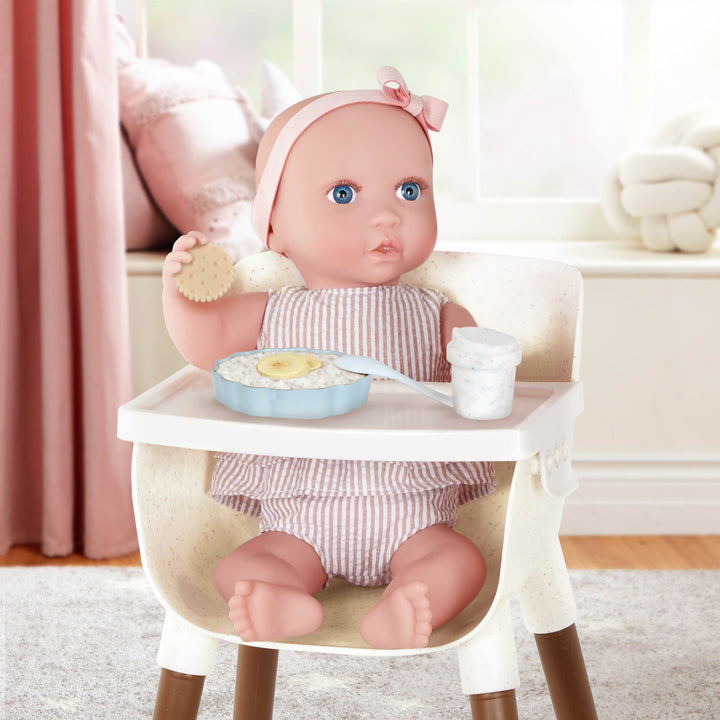 LullaBaby Doll High Chair & Feeding Set
