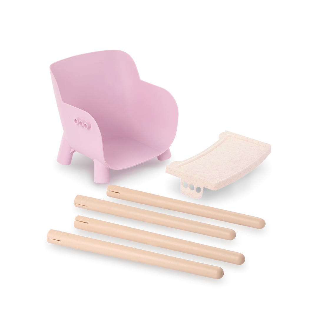 Pink High Chair for Baby Doll