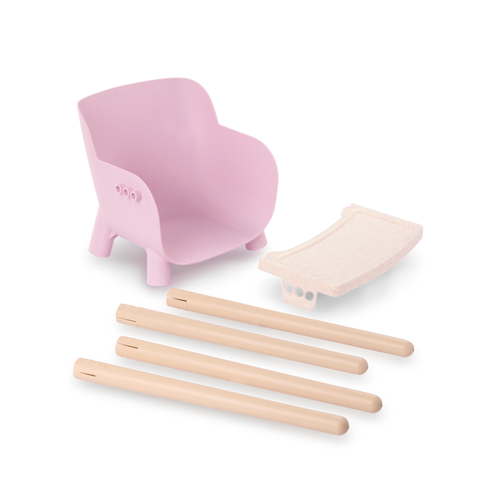 Pink High Chair for Baby Doll