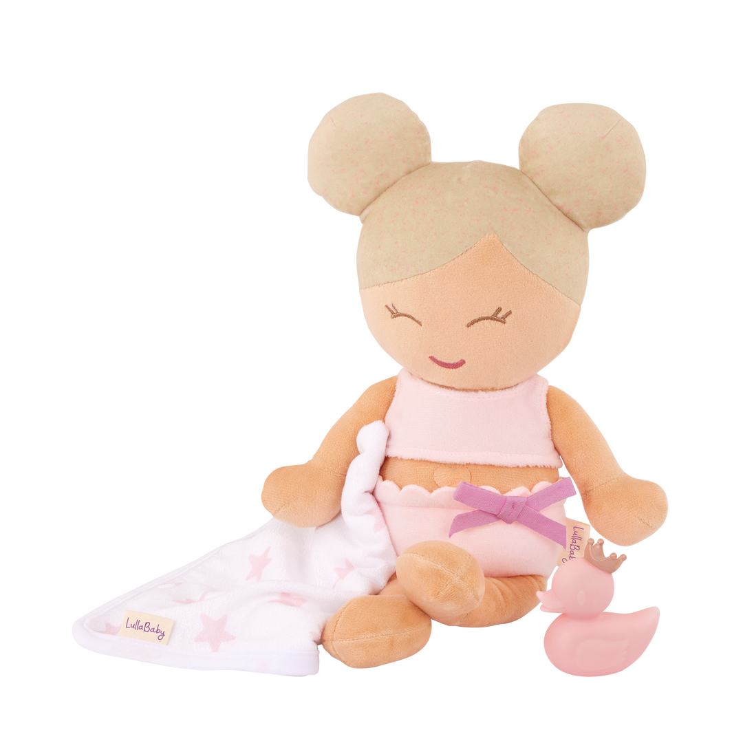 LullaBaby Plush Bath Doll & Accessories