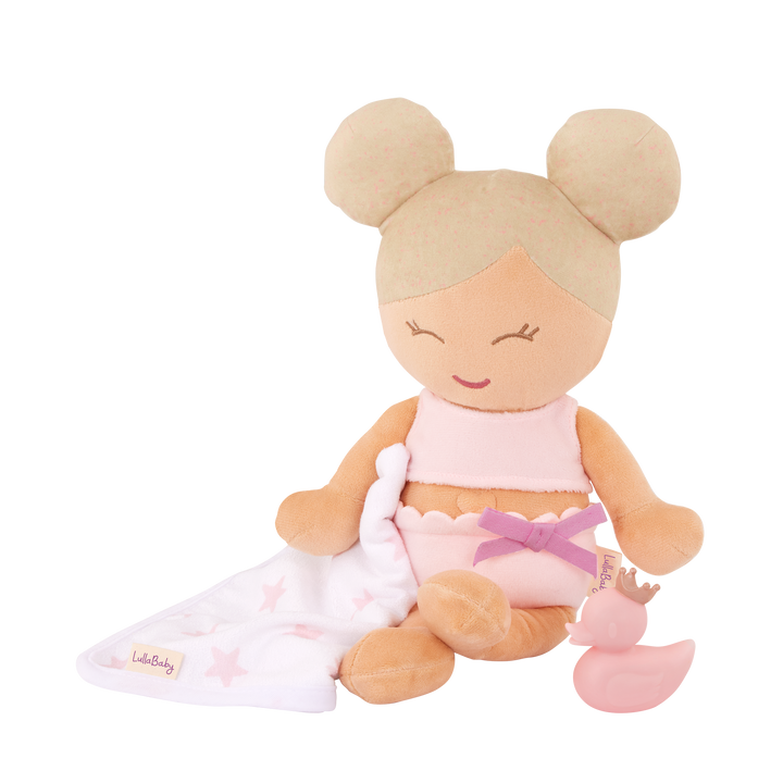 LullaBaby Plush Bath Doll & Accessories