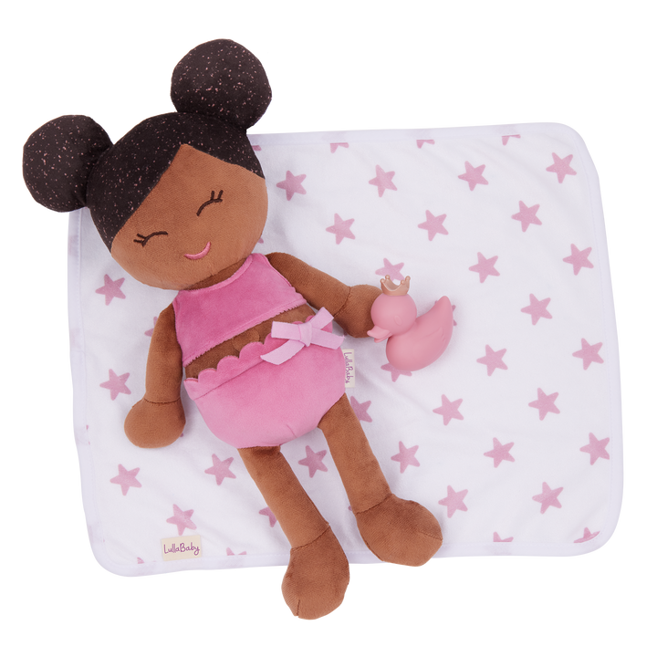 LullaBaby Plush Bath Doll & Accessories