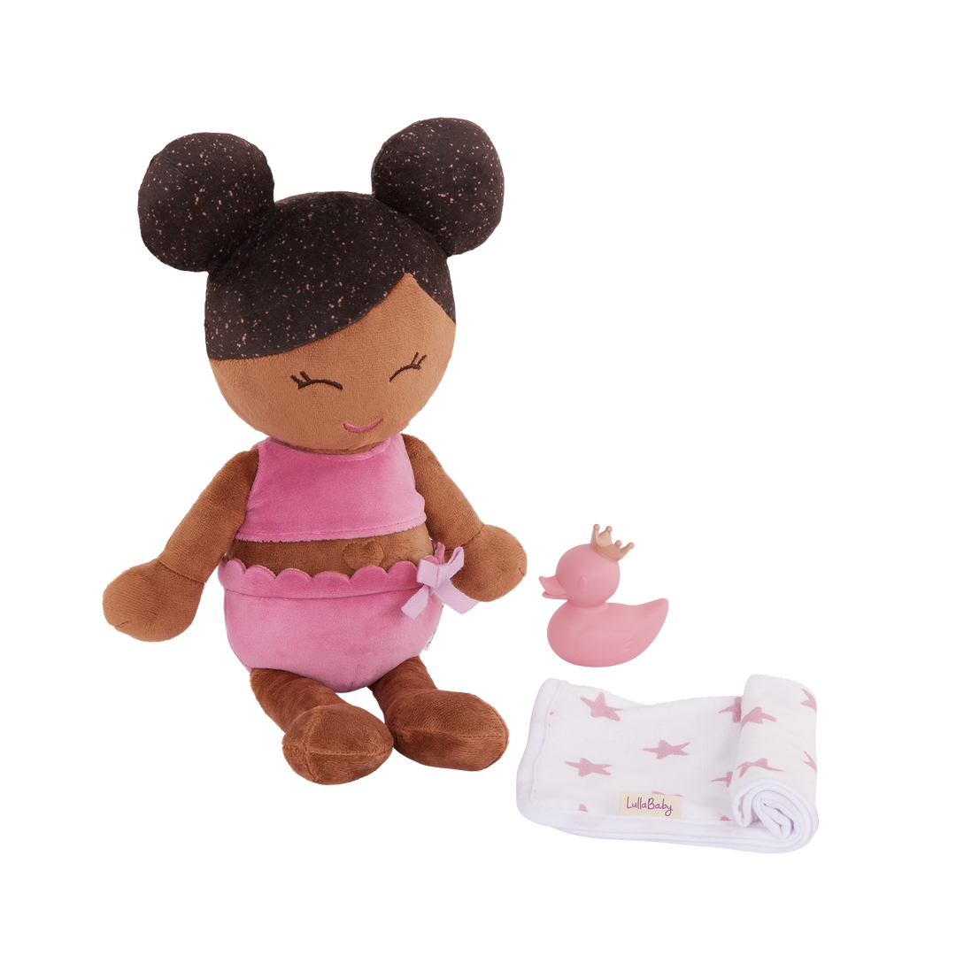 LullaBaby Plush Bath Doll & Accessories