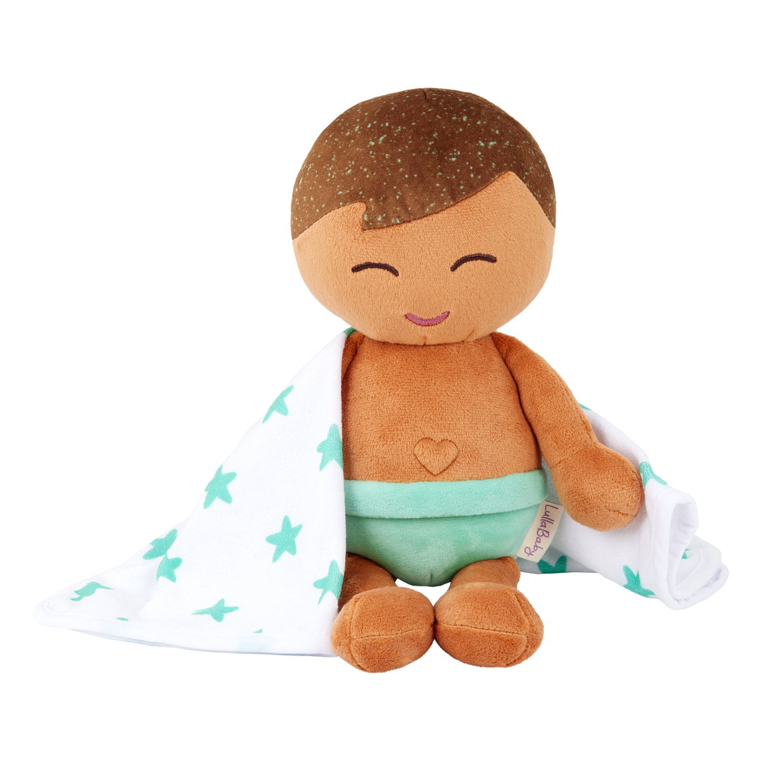 LullaBaby Boy Plush Bath Doll & Accessories
