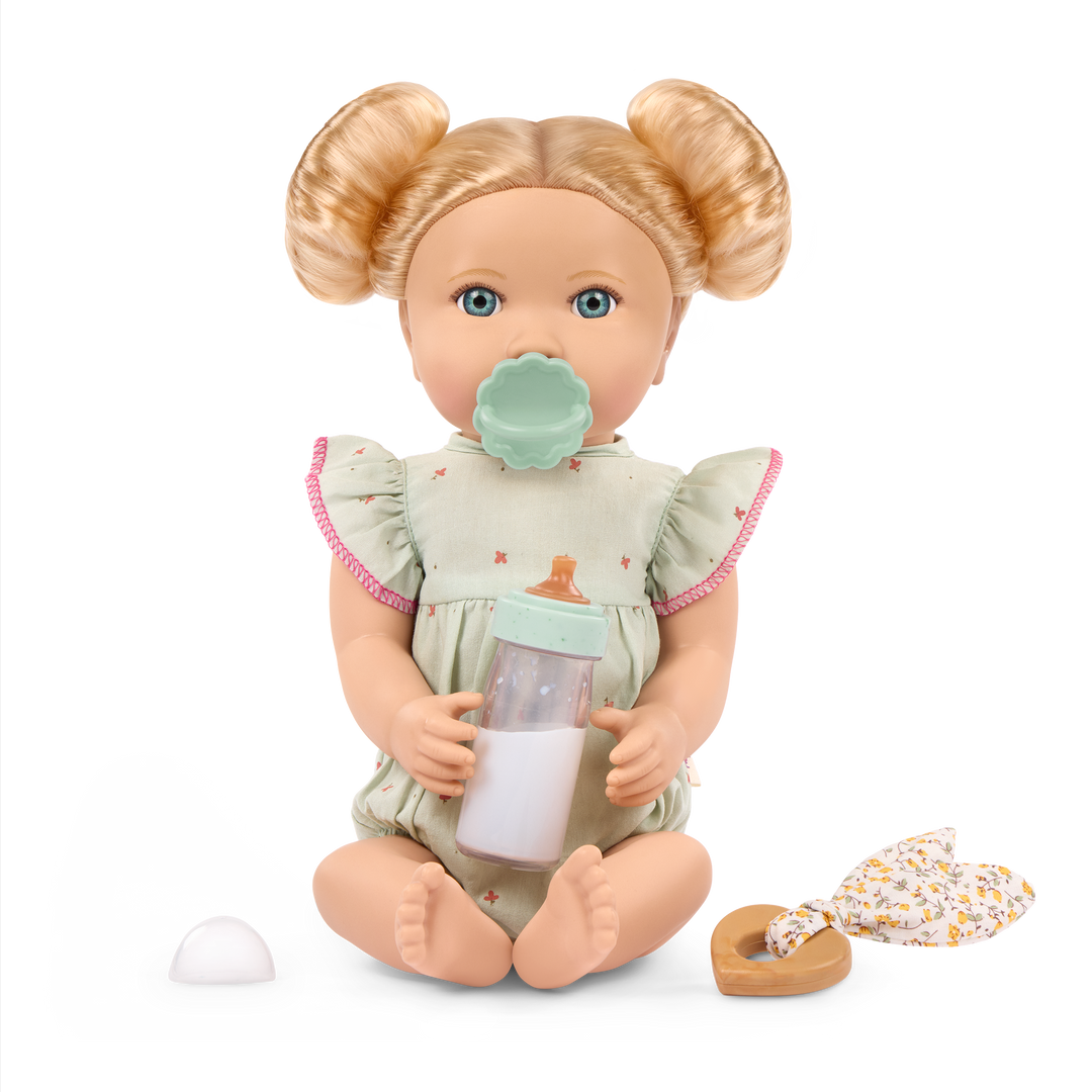 LullaBaby doll with blonde hair and blue outfit