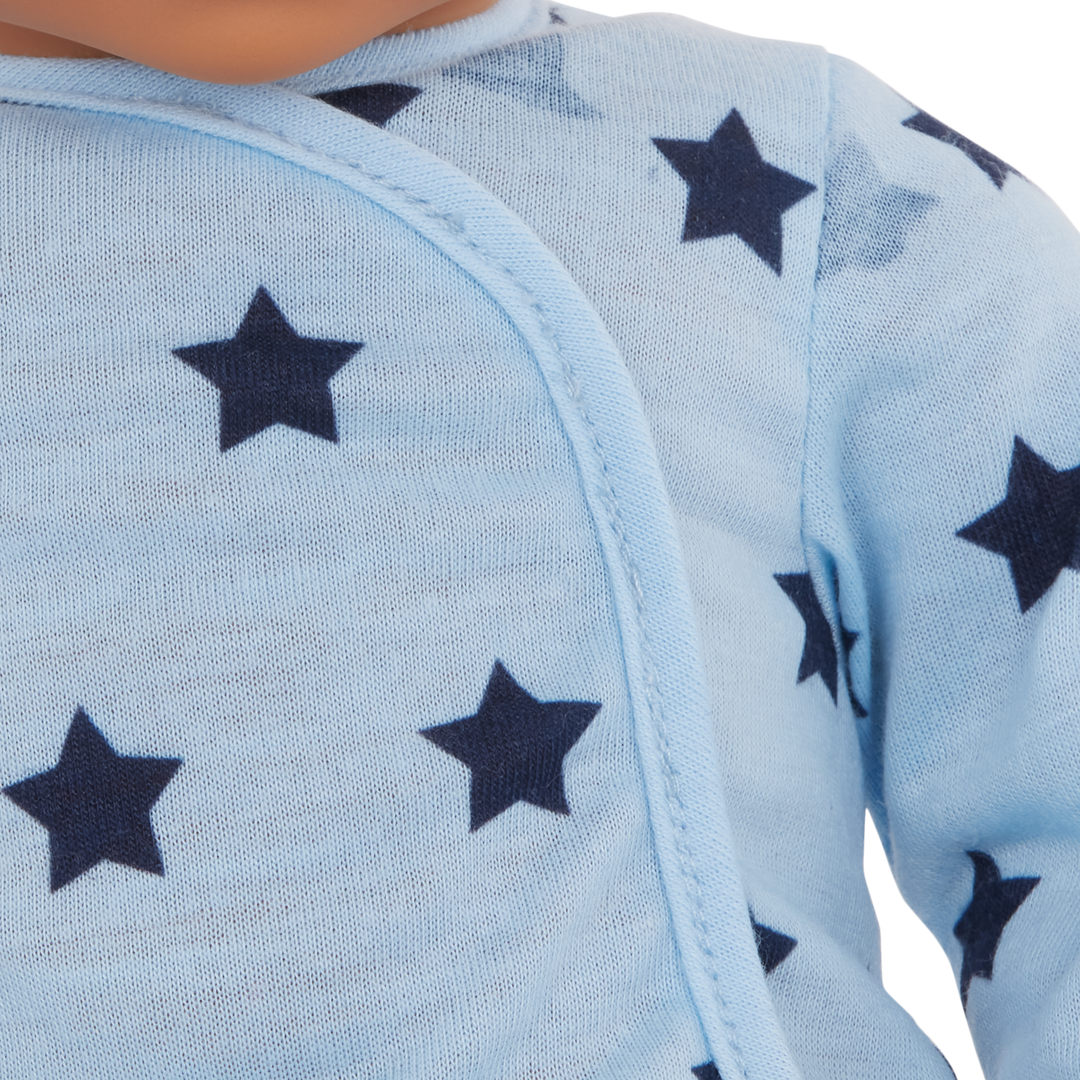 LullaBaby Boy Doll Blue Pajama Outfit