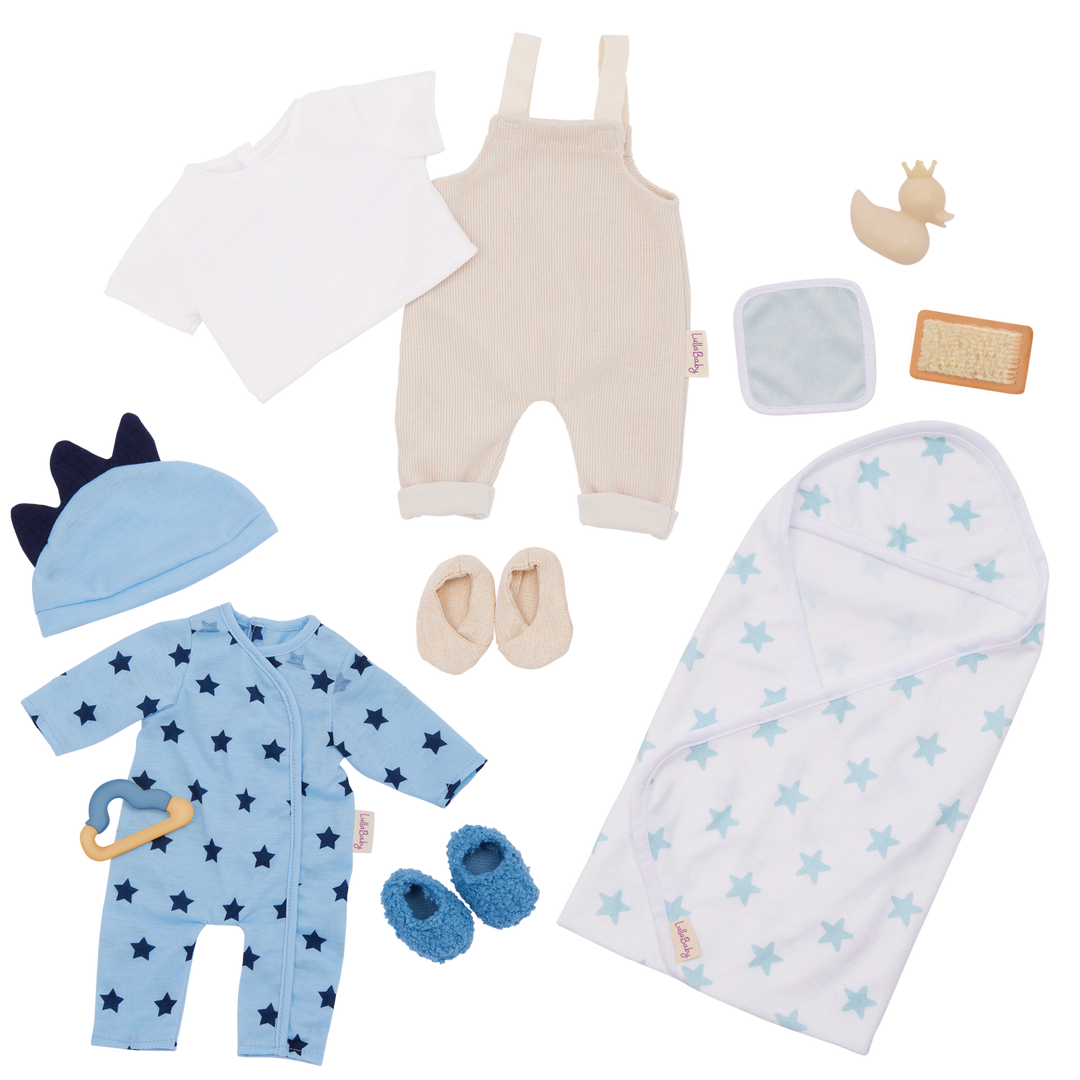 LullaBaby Boy Doll Clothing Set