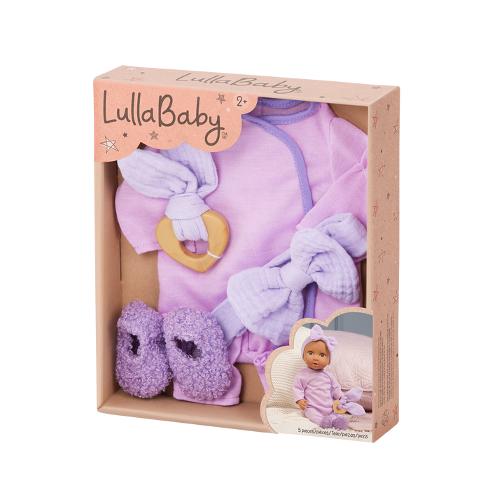 LullaBaby Doll Purple Pajama