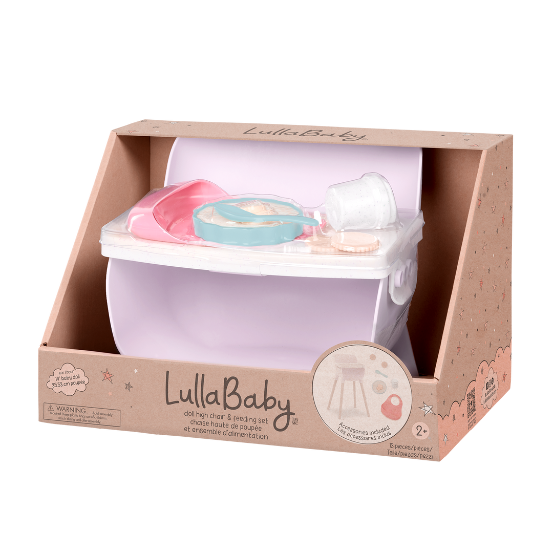Baby Doll High Chair & Feeding Set