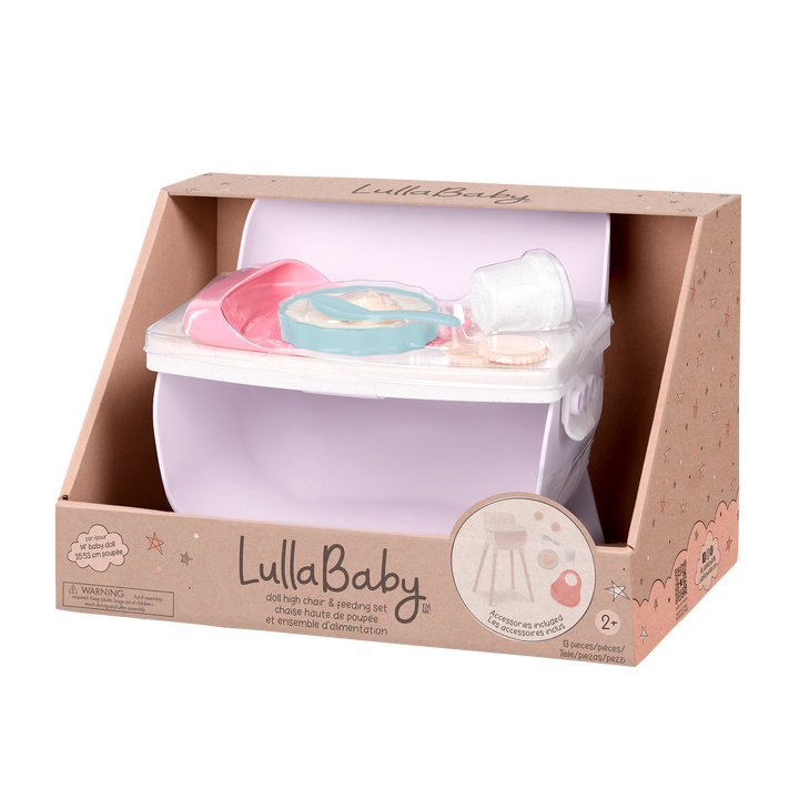Baby Doll High Chair & Feeding Set