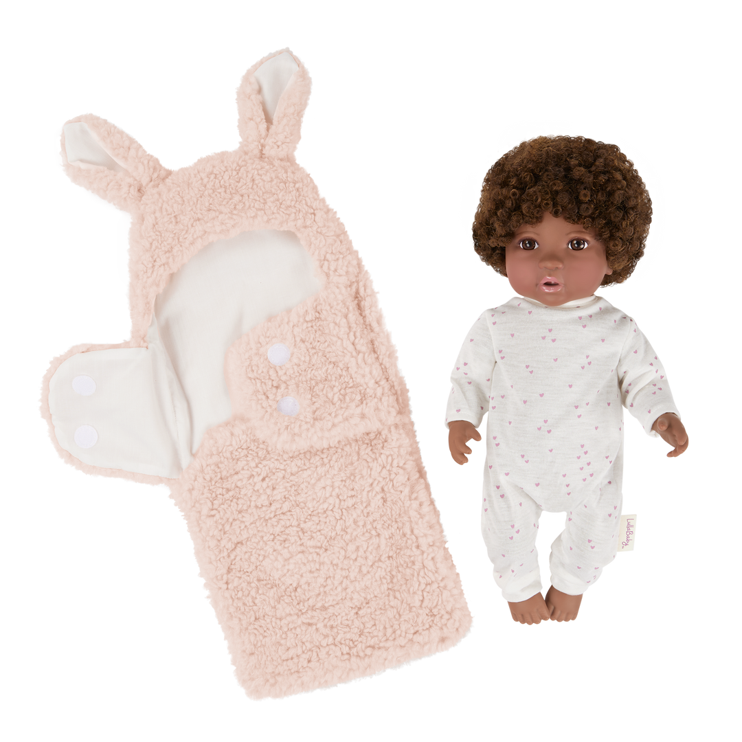 Soft Baby Doll w/ Hair in Cuddler