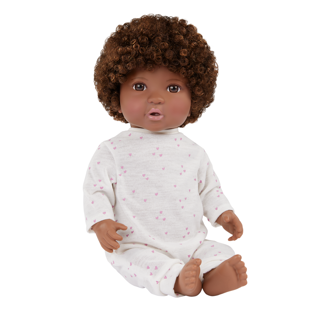 Soft Baby Doll w/ Hair in Cuddler