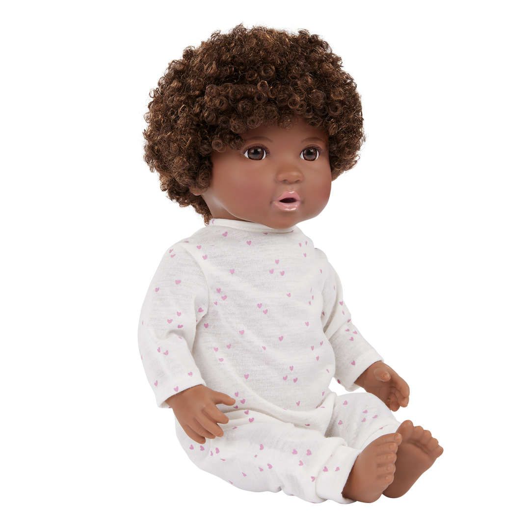 Soft Baby Doll w/ Hair in Cuddler