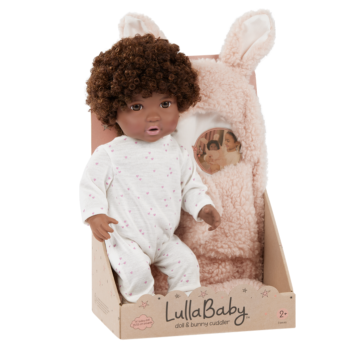 Soft Baby Doll w/ Hair in Cuddler