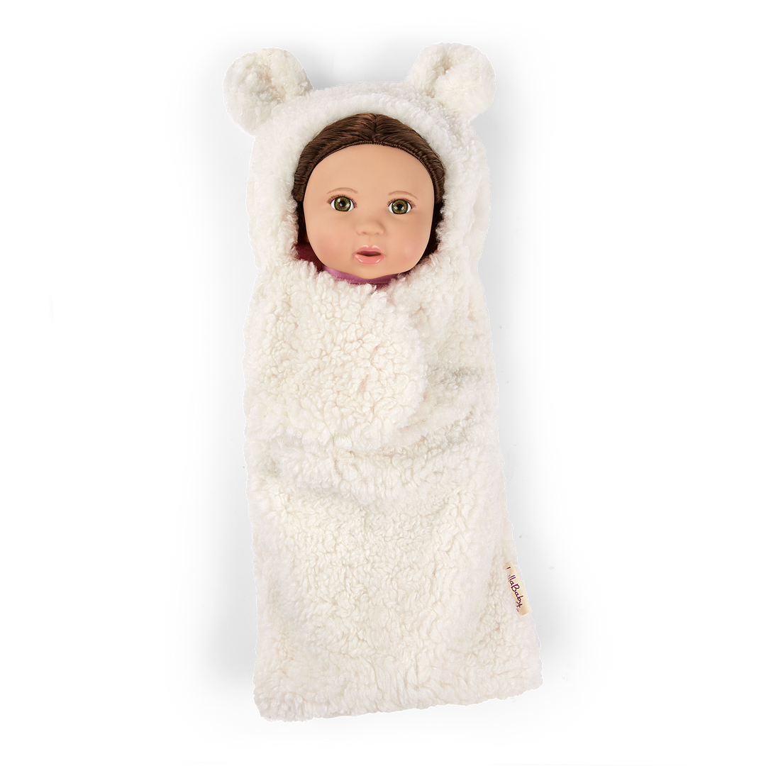 Soft Baby Doll w/ Hair in Cuddler