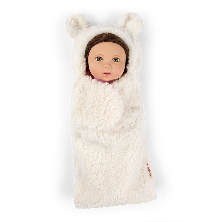 Soft Baby Doll w/ Hair in Cuddler