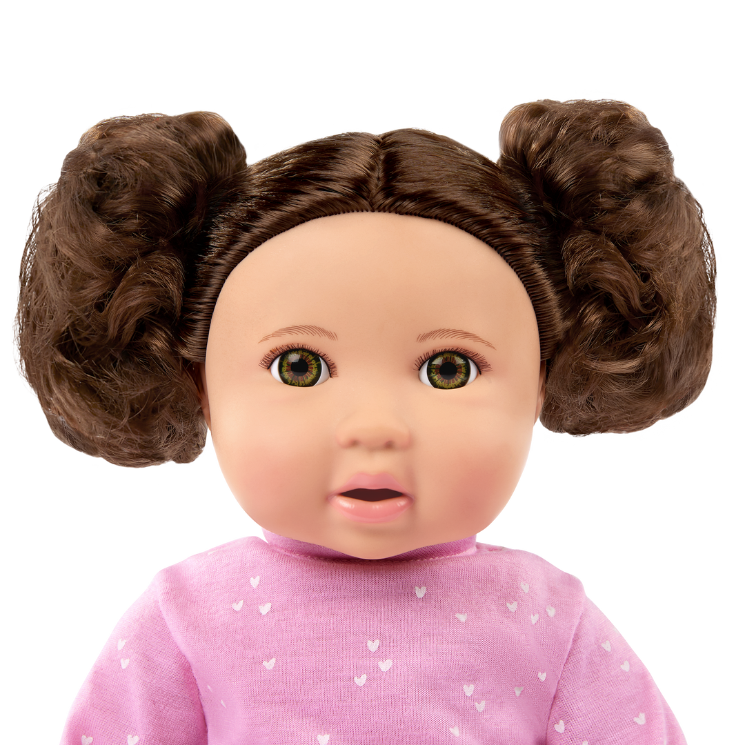 Soft Baby Doll w/ Hair in Cuddler