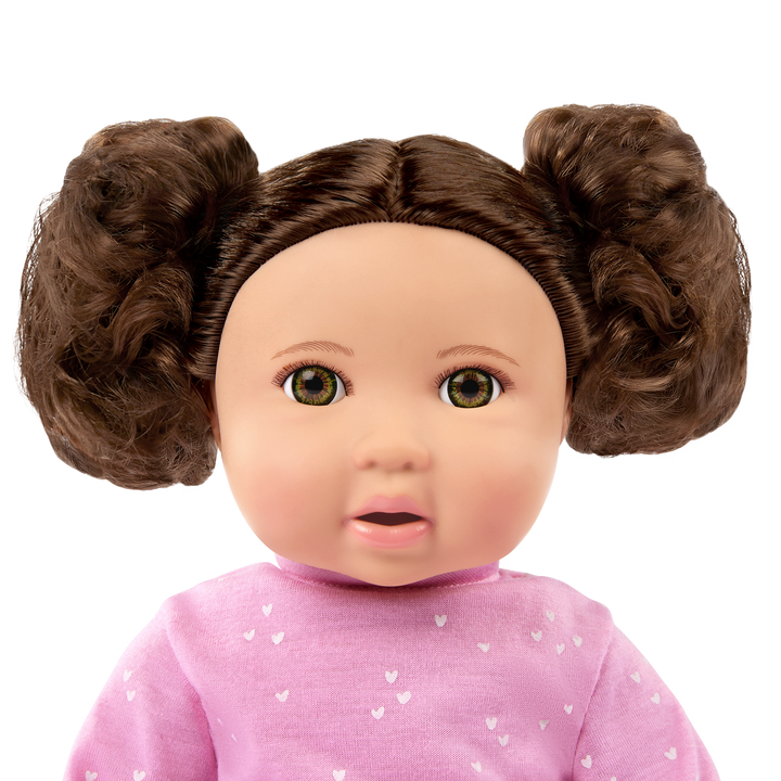 Soft Baby Doll w/ Hair in Cuddler