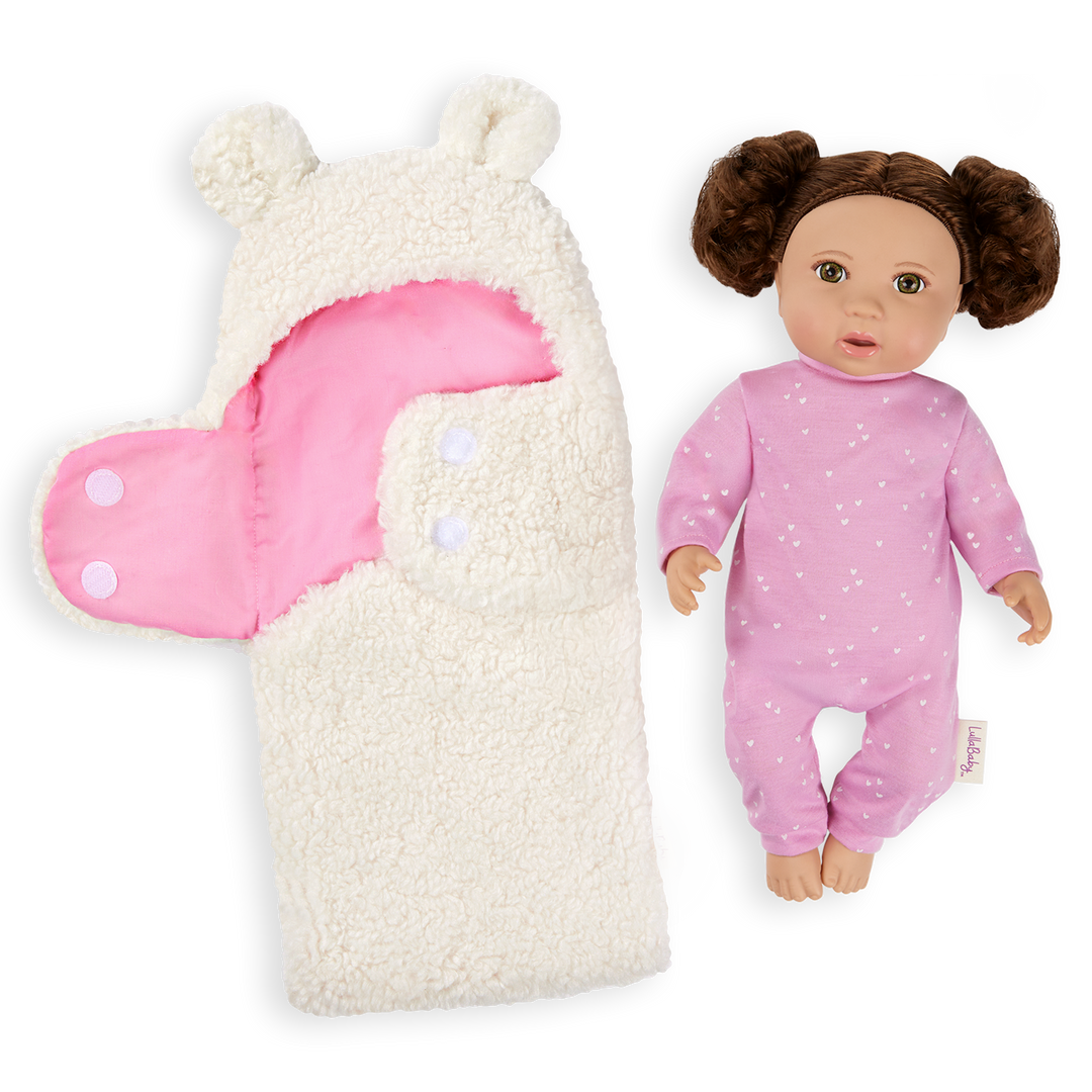 Soft Baby Doll w/ Hair in Cuddler