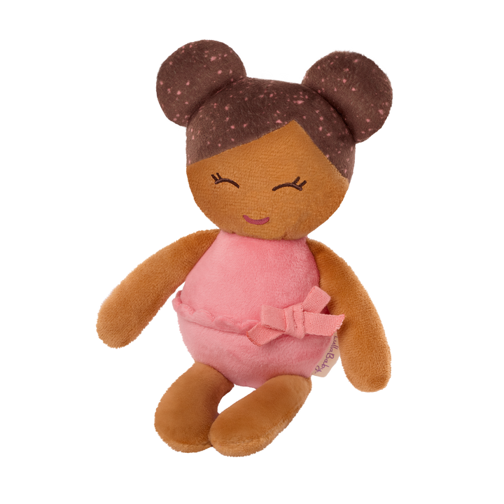 LullaBaby bath doll, bath toys, and pink basket