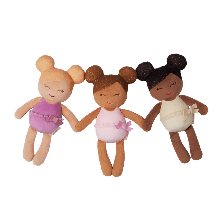 Baby Bath Dolls in a Pink Basket Playset